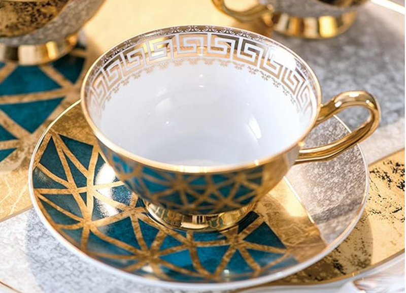 European Coffee Cup Dish Luxury Exquisite Ceramic English Tea Set Gift Box