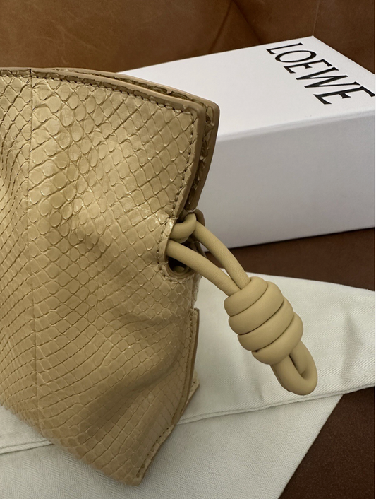 [Limited Edition] Brand New Loewe Flamenco Python Mini